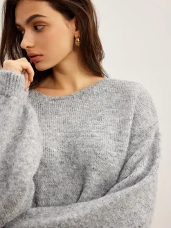 Sale Backless Bow Shift Sweater Sweater Tops|Sweaters & Cardigans