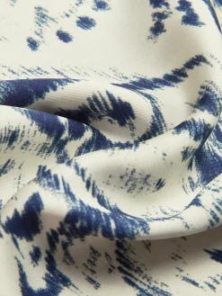 New Boheme Printed Satin Breasted Polo Shirt Matching Sets|Tops