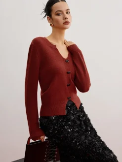 Hot Bow Detail Split Pullover Sweater Sweater Tops|Sweaters & Cardigans