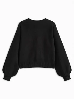 New Bow Front Shift Sweater Sweater Tops|Sweaters & Cardigans