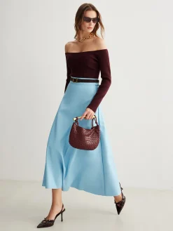 Clearance Cold-Shoulder Skinny Sweater Sweater Tops|Sweaters & Cardigans