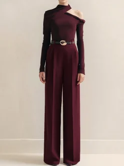 Outlet Cold-Shoulder Twist Slim T-Shirt T-shirts|Matching Sets