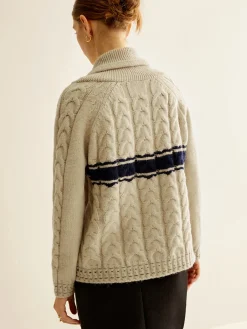 Discount Color Block Twist Zipper Knit Outerwear Sweater Tops|Outerwear