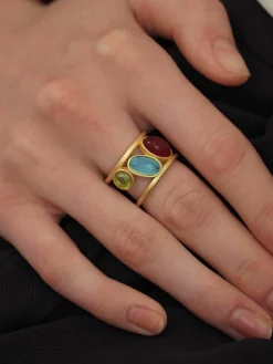 Best Colorful Gemstone Stacking Ring Rings & Bracelets|Accessories