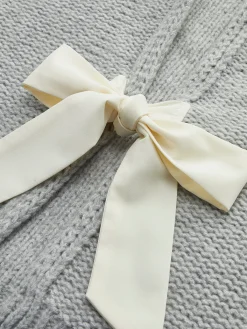 Online Crew Neck Bow Knit Top Sweater Tops|Sweaters & Cardigans