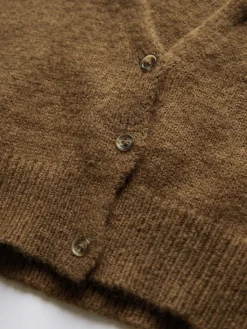 New Cropped Cardigan with Collar Cardigans|Sweaters & Cardigans