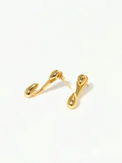 Online Double Water Drop Stud Earrings Earrings|Accessories