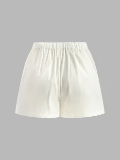 Discount Drawstring Split Casual Shorts Set Shorts Sets|Shorts