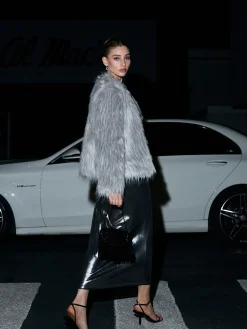New Elegant Faux Fur Coat Outerwear|Coats