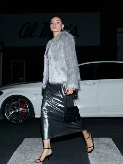 New Elegant Faux Fur Coat Outerwear|Coats