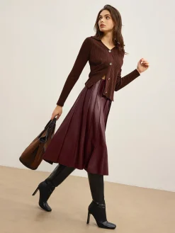 Best Elegant High-Stretch Polo Cardigan Cardigans|Sweaters & Cardigans