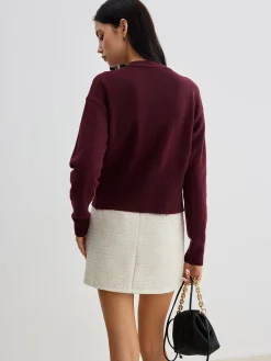 Hot Elegant Metal Button Short Cardigan Cardigans|Sweaters & Cardigans
