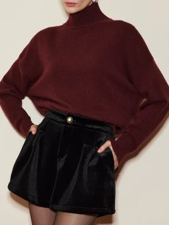 Online Elegant Mock Neck Shift Sweater Sweater Tops|Sweaters & Cardigans