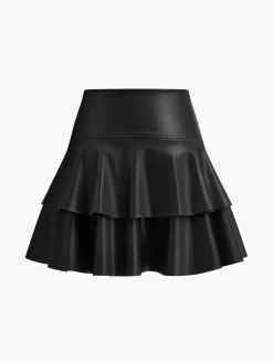 Discount High-Waist Corset Ruffle Skirt Skirts|Bottoms
