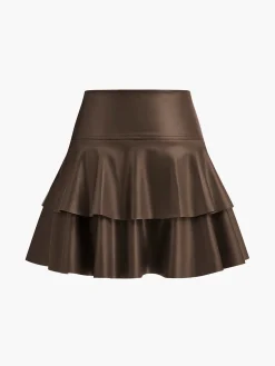 Discount High-Waist Corset Ruffle Skirt Skirts|Bottoms