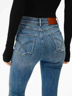 Sale High-Waist Denim Bootcut Jeans Jeans|Pants