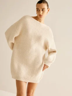Outlet Lace Up Backless Oversize Sweater Sweater Tops|Sweaters & Cardigans