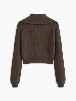 Best Lapel Button Short Cardigan Cardigans|Sweaters & Cardigans