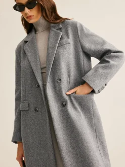 Lapel Pockets Long Coat Outerwear|Coats