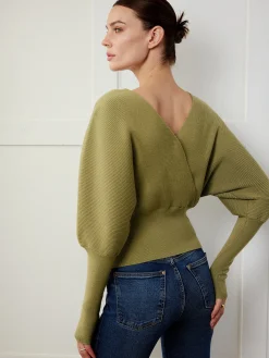 Clearance Leg-Of-Mutton Sleeve Cinched Sweater Sweater Tops|Sweaters & Cardigans