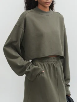 Online Live It Up Crop Sweatshirt Sweater Tops|Long Sleeve Sets