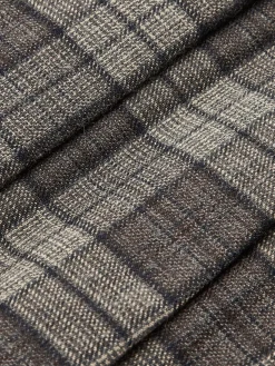 Online Mid-Waist Checked Pleated Skirt With Belt Skirts|Bottoms