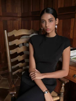Online Minimalist Piping Corset Zipper Blouse Corset Tops|Blouses & Shirts