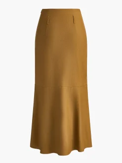 New Minimalist Plain Skirt Without Belt Skirts|Bottoms