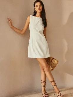 Online O-Ring Cutout Sleeveless Dress Casual Dresses|Work Dresses