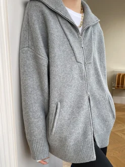 Online Oversized Open Collar Cardigan Cardigans|Sweaters & Cardigans
