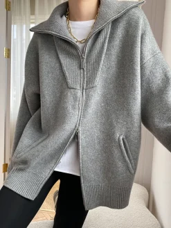 Online Oversized Open Collar Cardigan Cardigans|Sweaters & Cardigans