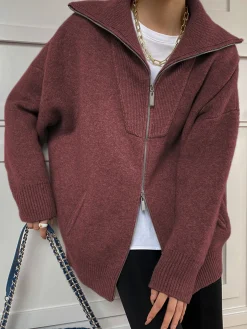 Online Oversized Open Collar Cardigan Cardigans|Sweaters & Cardigans