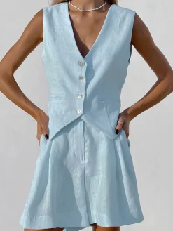 New Paros Cover Up Two Piece Shorts Set Shorts Sets|Shorts