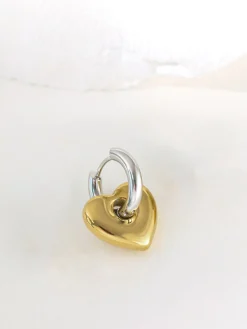 Discount 1pc Contrast Heart Drop Earring Accessories