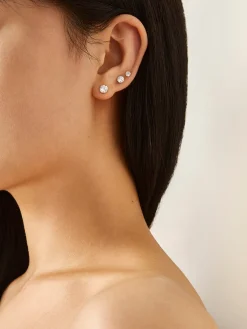 Outlet 1pc Shinny Zircon Stud Earrings Earrings|Accessories