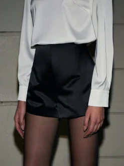 Plain Satin Shorts Shorts|Matching Sets