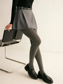 New Pleated Suit Mini Skirt Without Belt Skirts|Bottoms