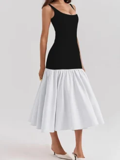Ruffle Long Cami Sundress Casual Dresses|Summer Dresses