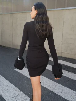 Online Ruffle Pleated Short Dress Casual Dresses|Cocktail & Party Dresses