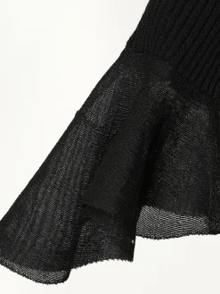 Hot Ruffle Sleeve Thin Sweater Sweater Tops|Sweaters & Cardigans