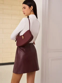 Outlet Slim Faux Leather Mini Skirt Skirts|Bottoms