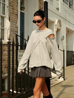 Hot Versatile Pleated Mini Skirt With Belt Skirts|Bottoms