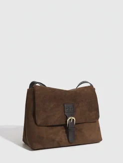 New Vintage Buckle Flap Shoulder Bag Bags|Accessories