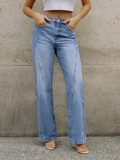 Clearance Vintage Denim Straight Leg Pants Jeans|Pants