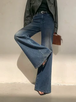 Best Vintage Low Rise Washed Wide Leg Jeans Wide Leg|Jeans
