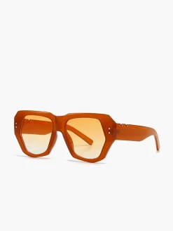 Online Vintage Polygon Cat Eye Rivets Sunglasses Sunglasses|Accessories