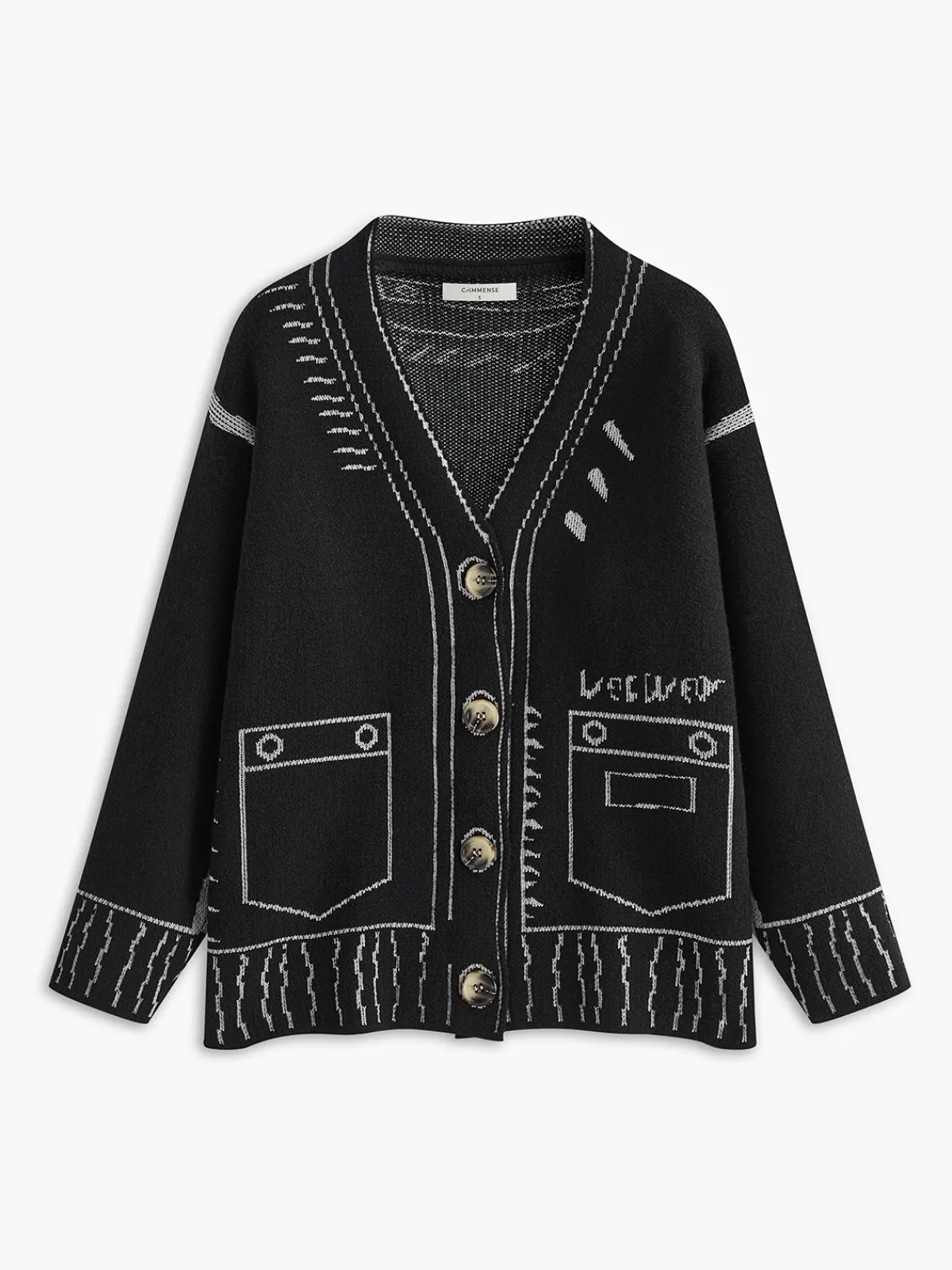 New Vintage V-Neck Button Cardigan Cardigans|Sweaters & Cardigans