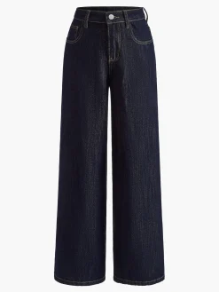 Sale Vintage Wide-Leg Denim Pants Jeans|Pants