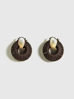 Outlet Vintage Woven Chunky Hoop Earrings Earrings|Accessories