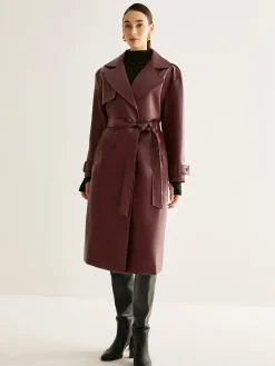 Windproof PU Leather Long Jacket Outerwear|Jackets